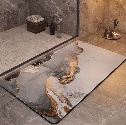 Luxury Bathroom Mats Anti Slip Shower Bath Mat Super Absorbent Quick Dry Foot Floor Mat Toilet Rug Doormat Carpet Washable