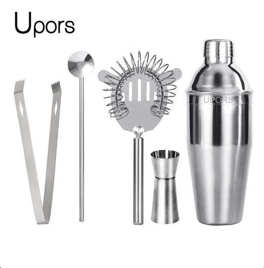 UPORS 550ML/750ML Cocktail Shaker Mixer Stainless Steel Wine Martini Boston Shaker For Bartender Drink Party Bar Tools